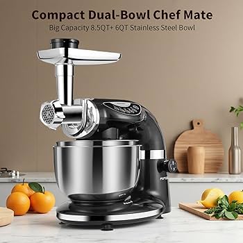 Amazon.com: Aifeel Stand Mixer, 8.5QT+ 6QT Two Stainless